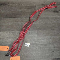 2 Light Nylon Web Leg Straps, loop ends, snaps *xc/like new
