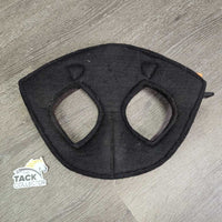 Felt Lined Poll Guard - Head Bumper, snaps *xc, clean, mnr hair & dirt?residue
