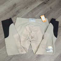 Full Seat Breeches *gc, seam puckers, seat: rubs, pills & stains, older
