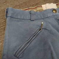 High Waist Full Seat Breeches *gc, faded, puckers, older, stains, v.pilly lining
