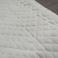 Quilt Dressage Pad, piping *gc, clean, pills, stains, mnr threads, unstitched, dingy
