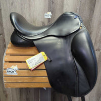 17" M 4.75" Euroriding Titan II Dressage Saddle, Green Nylon/Fleece Lined Saddle Storage - Carry Bag, Wool Flocking, xlg Rear Gusset Panels, XLg External Front Blocks, Flaps: 16.5"L x 11"W Serial #: 302 080 323 17
