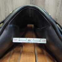 17" M 4.75" Euroriding Titan II Dressage Saddle, Green Nylon/Fleece Lined Saddle Storage - Carry Bag, Wool Flocking, xlg Rear Gusset Panels, XLg External Front Blocks, Flaps: 16.5"L x 11"W Serial #: 302 080 323 17
