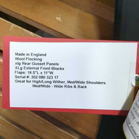 17" M 4.75" Euroriding Titan II Dressage Saddle, Green Nylon/Fleece Lined Saddle Storage - Carry Bag, Wool Flocking, xlg Rear Gusset Panels, XLg External Front Blocks, Flaps: 16.5"L x 11"W Serial #: 302 080 323 17
