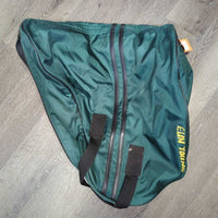 17" M 4.75" Euroriding Titan II Dressage Saddle, Green Nylon/Fleece Lined Saddle Storage - Carry Bag, Wool Flocking, xlg Rear Gusset Panels, XLg External Front Blocks, Flaps: 16.5"L x 11"W Serial #: 302 080 323 17
