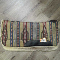 Thick Fleece Western Saddle Pad *gc, dirty, v.hairy, rubs, clumpy, twist
