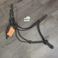 Thick Nylon Rope Halter *fair/poor, v.frayed, v.rubbed & threads

