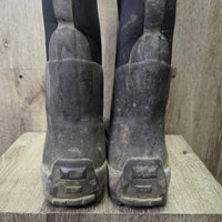 Tall Insulated Muck Boots *gc, dirty, faded, scuffs, creases, lining creases/folds
