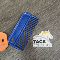 Plastic Mane Comb *gc, clean, sticker residue, scuffed

