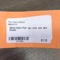 Metal Hoof Pick *gc, rust, mnr dirt
