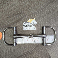 Hvy Thick Western D Ring Snaffle Bit *gc, clean, scratches, peeled, scuffs, v.loose joints
