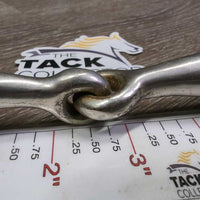 Hvy Thick Western D Ring Snaffle Bit *gc, clean, scratches, peeled, scuffs, v.loose joints
