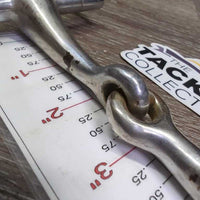 Hvy Thick Western D Ring Snaffle Bit *gc, clean, scratches, peeled, scuffs, v.loose joints
