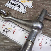 Hvy Thick Western D Ring Snaffle Bit *gc, clean, scratches, peeled, scuffs, v.loose joints
