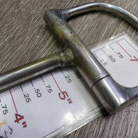 Thin D Ring Snaffle Bit *fair, residue, dirt, rough/thick welds

