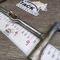 Thin D Ring Snaffle Bit *fair, residue, dirt, rough/thick welds
