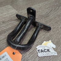 Wall Mount Hvy Thick Metal Bridle Tack Hook *gc, dusty, scratches
