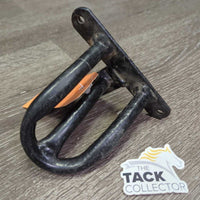 Wall Mount Hvy Thick Metal Bridle Tack Hook *gc, dusty, scratches
