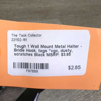 Wall Mount Metal Halter - Bridle Hook, tags *vgc, dusty, scratches
