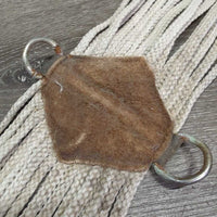 15 Nylon String Cinch, 2x String, Suede Center *fair, stains, dirty, rusty, hairy
