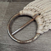 15 Nylon String Cinch, 2x String, Suede Center *fair, stains, dirty, rusty, hairy
