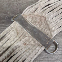 15 Nylon String Cinch, 2x String, Suede Center *fair, stains, dirty, rusty, hairy
