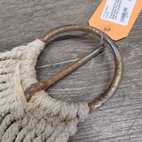 15 Nylon String Cinch, 2x String, Suede Center *fair, stains, dirty, rusty, hairy
