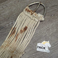 15 Thin Cotton String Cinch, 2x D Rings *fair, dirty, hairy, rusty, rubs, snags, unwrapped strings
