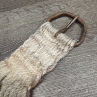 27 Thick Wide String Cinch, 2D Rings *fair, v.dirty/filthy, stained, frays, rubs, older, rusty, hairy
