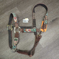 Thick Nylon Halter, adj, snap *fair, dirty, stains, rubs, frays, faded
