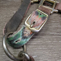 Thick Nylon Halter, adj, snap *fair, dirty, stains, rubs, frays, faded

