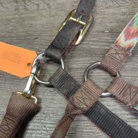 Thick Nylon Halter, adj, snap *fair, dirty, stains, rubs, frays, faded
