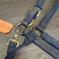 Nylon Halter *gc, dirty, residue, rubbed, scuffed, faded, mnr rust
