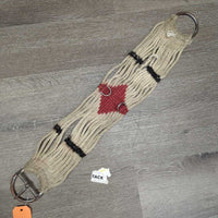 15 Thin Narrow Cotton String Cinch *fair, dirty, stained, hairy, splitting strands, rusty
