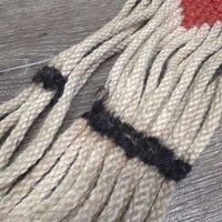 15 Thin Narrow Cotton String Cinch *fair, dirty, stained, hairy, splitting strands, rusty
