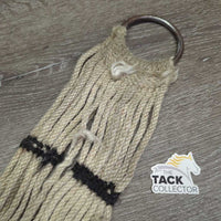 15 Thin Narrow Cotton String Cinch *fair, dirty, stained, hairy, splitting strands, rusty
