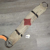 15 Thin Narrow Cotton String Cinch *fair, dirty, stained, hairy, splitting strands, rusty

