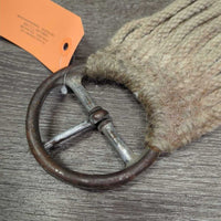15 Thin Narrow Cotton String Cinch *fair, dirty, stained, hairy, splitting strands, rusty
