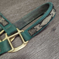 Thick Nylon Halter *gc, v.dirty, snags, gunky, frayed holes, rubs, scrapes, faded, stains
