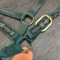 Thick Nylon Halter *gc, v.dirty, snags, gunky, frayed holes, rubs, scrapes, faded, stains
