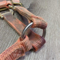 Thick Nylon Halter *gc/fair, hair, v.dirty, stained & faded, rubs, frays, snags
