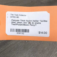 Thick Nylon Halter *xc/like new, clean, mnr dirt & stains
