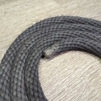 Stiff Short Nylon Lead Rope *gc, rubs, frays, faded, dirt, hair

