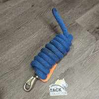 Nylon Lead Rope, bull snap *gc/fair, hair, dirt, stiff, faded, snags, frays, residue

