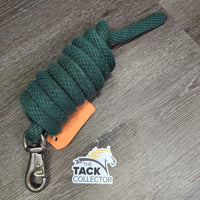 Nylon Lead Rope, bull snap *gc/fair, mnr hair, dirt, stiff, faded, snags, frays
