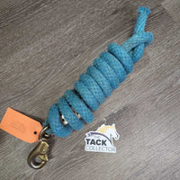 Nylon Lead Rope, bull snap *gc/fair, clean, mnr hair, dirt, stiff, faded, snags, frays
