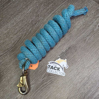 Nylon Lead Rope, bull snap *gc/fair, clean, mnr hair, dirt, stiff, faded, snags, frays
