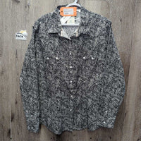 Western Shirt, snaps, tag *new
