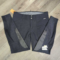 Denim Euro Seat Riding Tight Breeches, Pull On *xc/like new
