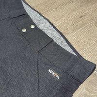 Denim Euro Seat Riding Tight Breeches, Pull On *xc/like new
